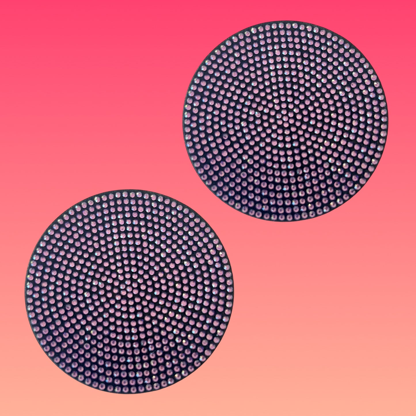 Coppia di Sottobicchieri Glitterati Viola per la macchina - Un Tocco di Magia per le Tue Tazze