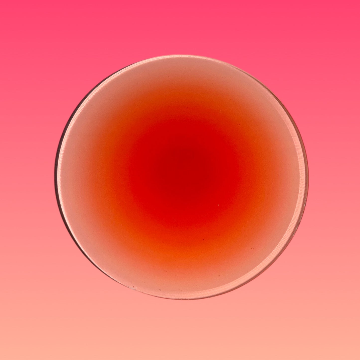 Sottobicchiere Pesca Grande Effetto Vetro - Un Tocco di Magia per le Tue Tazze