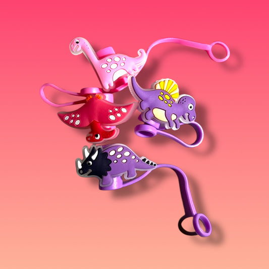 Toppers per Cannucce - Copricannucce Protettivi a forma di Dinosauro