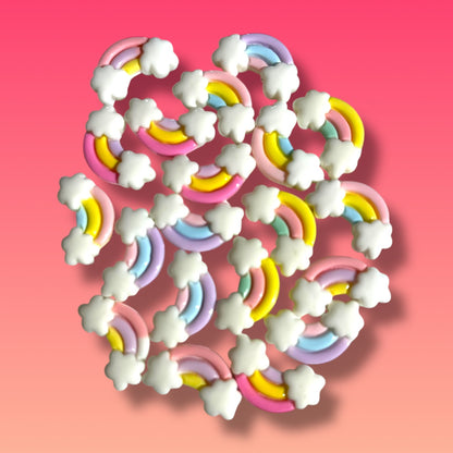 Charms in Resina a forma di Arcobaleno – Decora il tuo Tappo con Stile! ✨