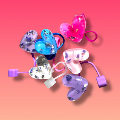 Toppers per Cannucce - Copricannucce Protettivi a forma di Cuore