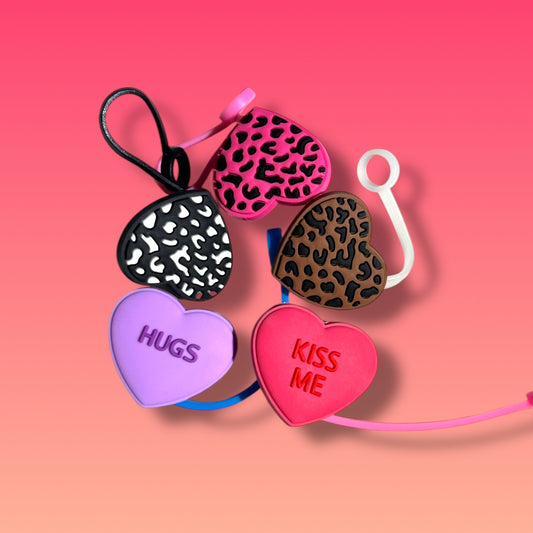 Toppers per Cannucce - Copricannucce Protettivi a forma di Cuore