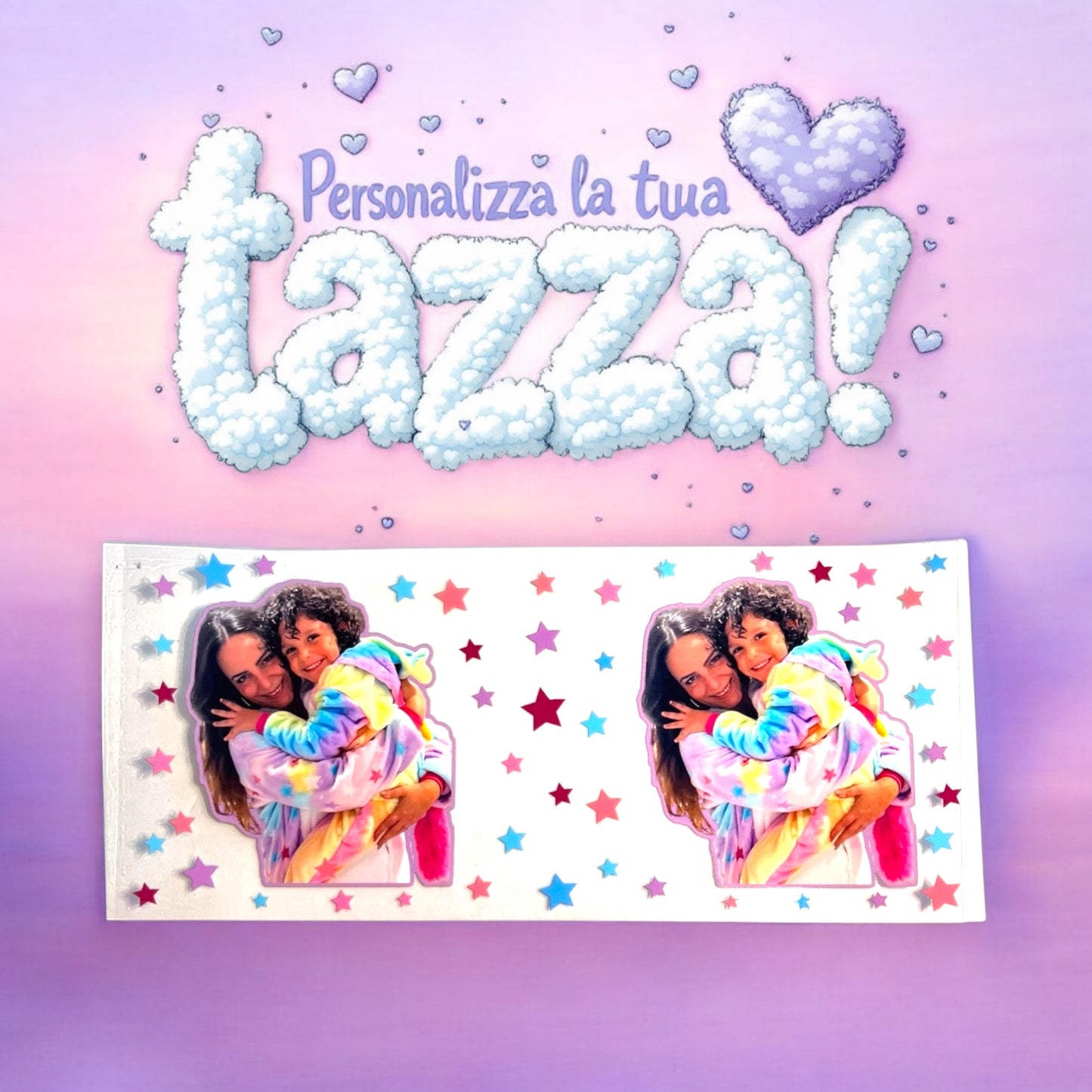 Sticker Personalizzato Sip 'n Shine con la tua Foto Preferita 😍