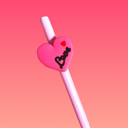 ✨ Straw Charms a forma di Cuore – Decorazioni per Cannucce ✨