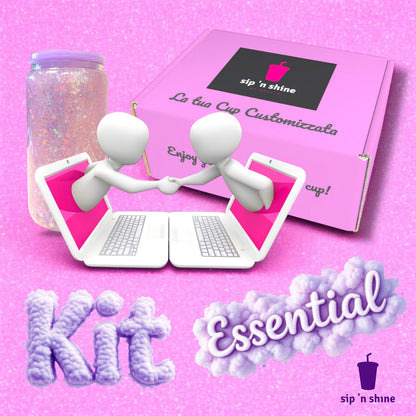 Kit Essential - Tutto l'essenziale per la creazione di 2 tazze Effetto SnowGlobe!