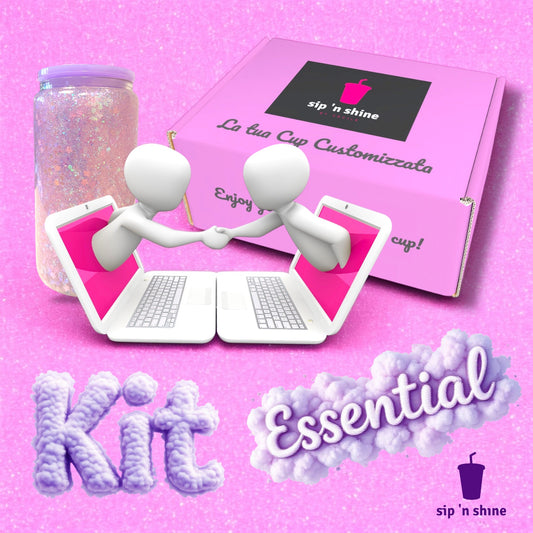 Kit Essential - Tutto l'essenziale per la creazione di 2 tazze Effetto SnowGlobe!