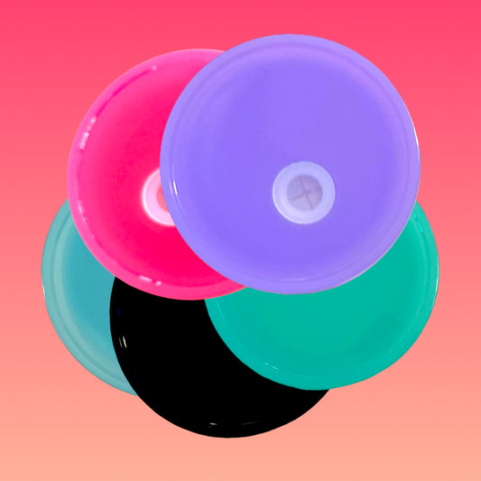 Tappo Colorato con Cannuccia Inclusa per Tazza da 475ml