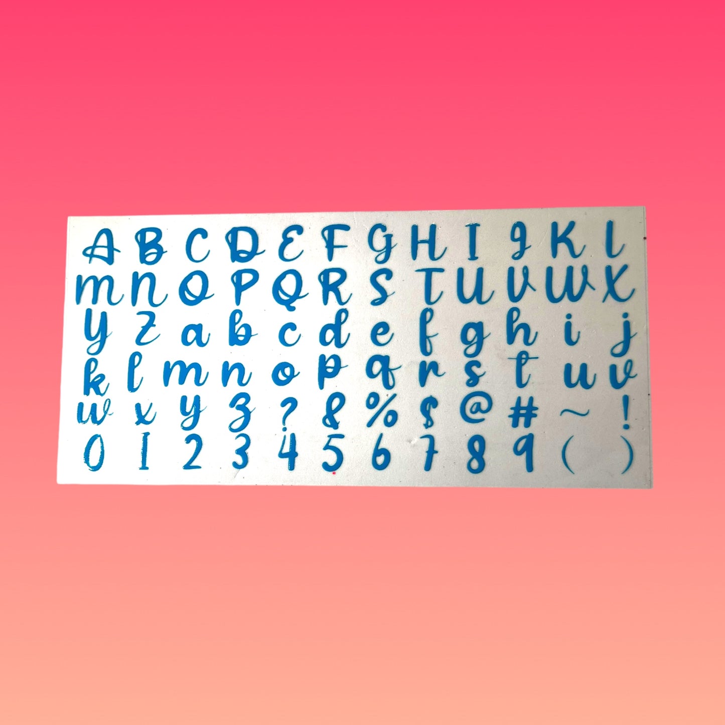 Sticker Alfabeto Sip 'n Shine Impermeabile per la tua CUP ✨ Disponibile in altri colori!