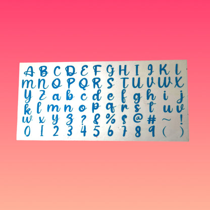 Sticker Alfabeto Sip 'n Shine Impermeabile per la tua CUP ✨ Disponibile in altri colori!