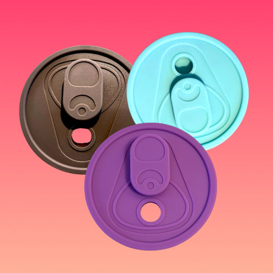 Tappo Stile Lattina con Cannuccia Inclusa per Tazza da 475ml