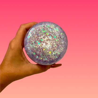 Tazza Glitterata da 475 ml in Vetro Doppio con Tappo in Bambù e Cannuccia Inclusa!